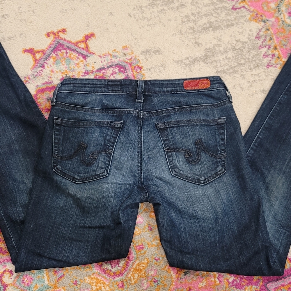 AG Adriano Goldschmied Stilt Cigarette Jeans Women's 26 Denim Straight Leg